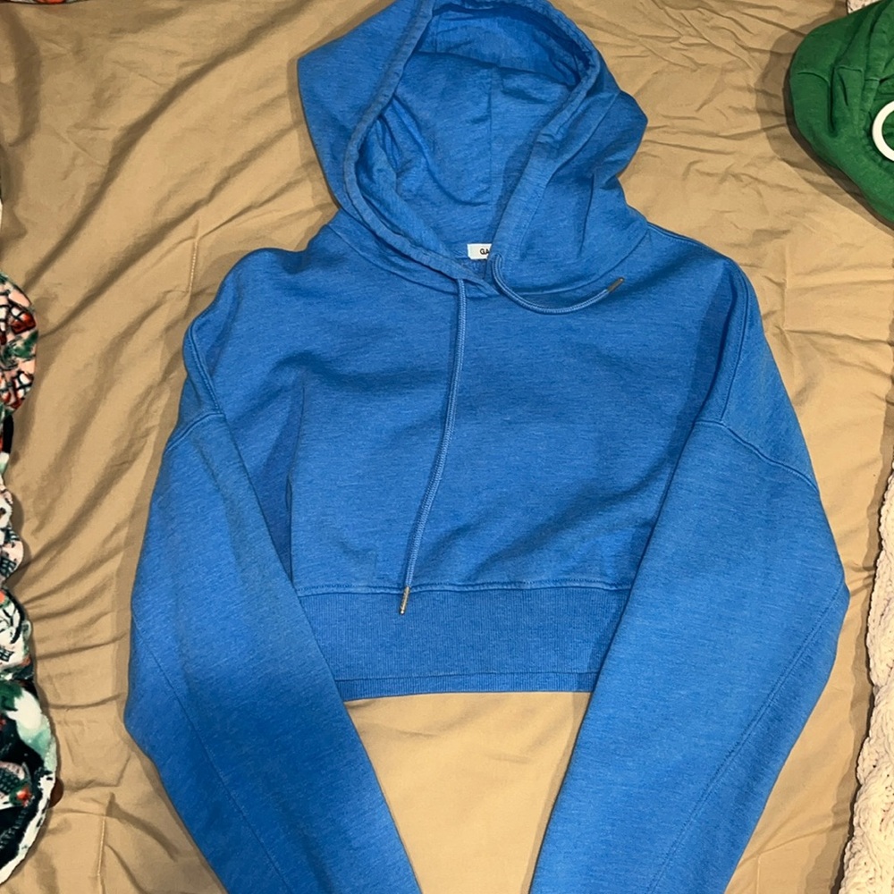 Cropped Blue hoodie
